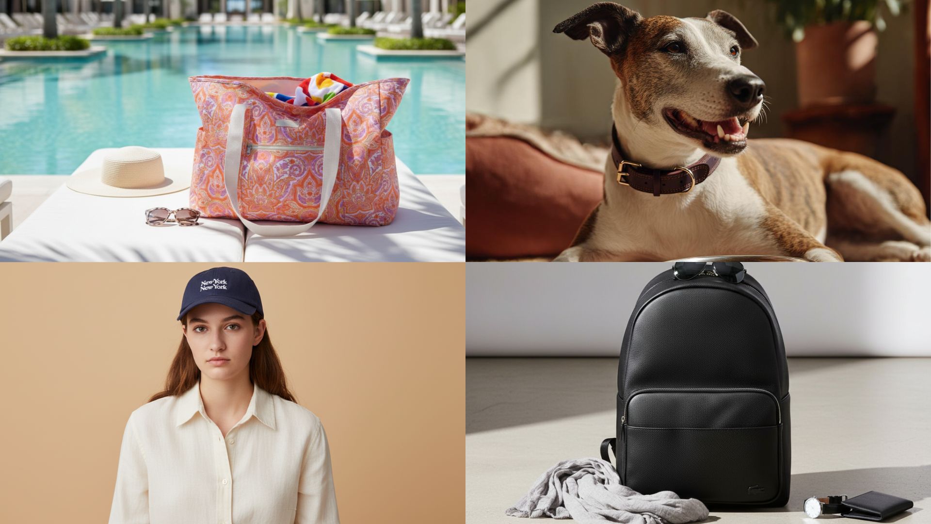 Examples of jewelry and accessory visuals created with AI Frame